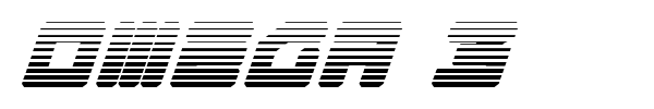 Omega 3 font preview