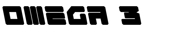 Omega 3 font preview