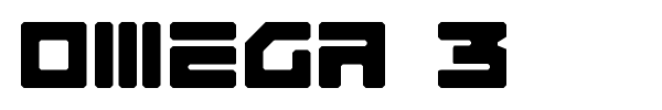 Omega 3 font preview