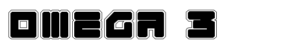 Omega 3 font preview