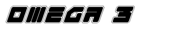 Omega 3 font preview