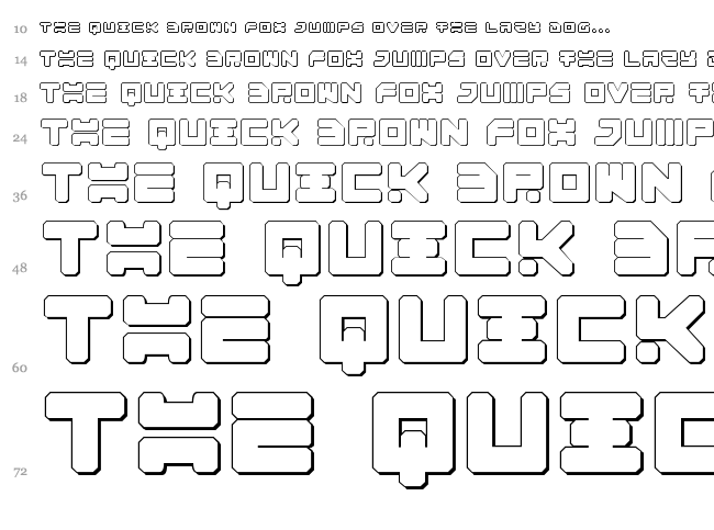 Omega 3 font waterfall