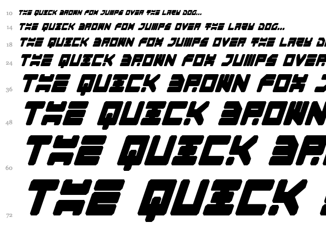 Omega 3 font waterfall