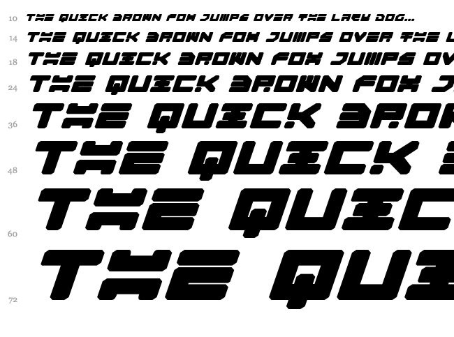 Omega 3 font waterfall