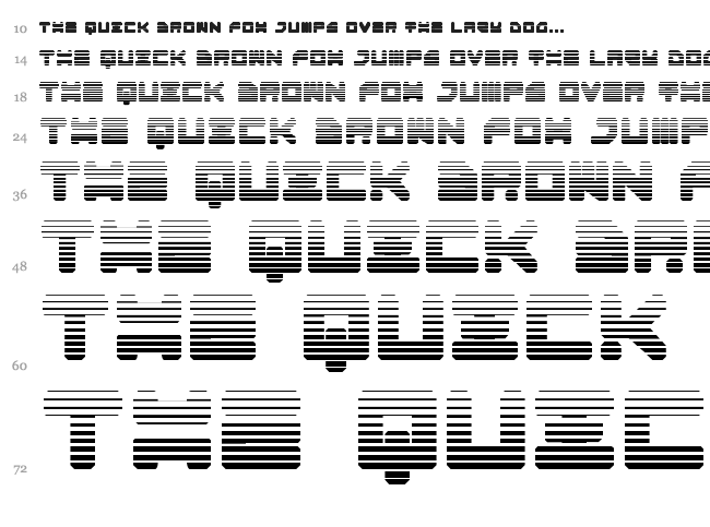 Omega 3 font waterfall