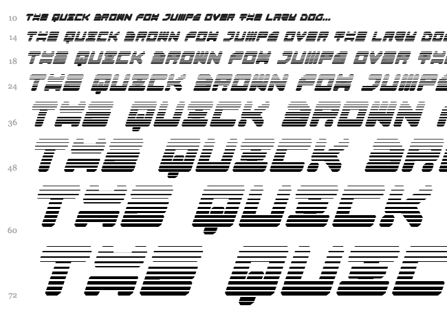Omega 3 font waterfall