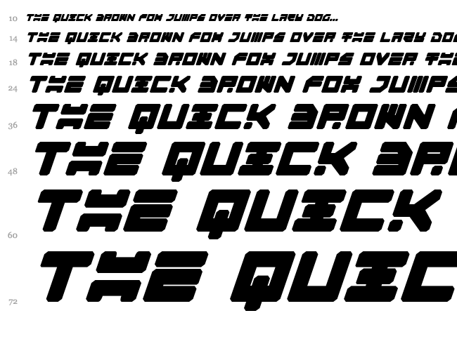 Omega 3 font waterfall