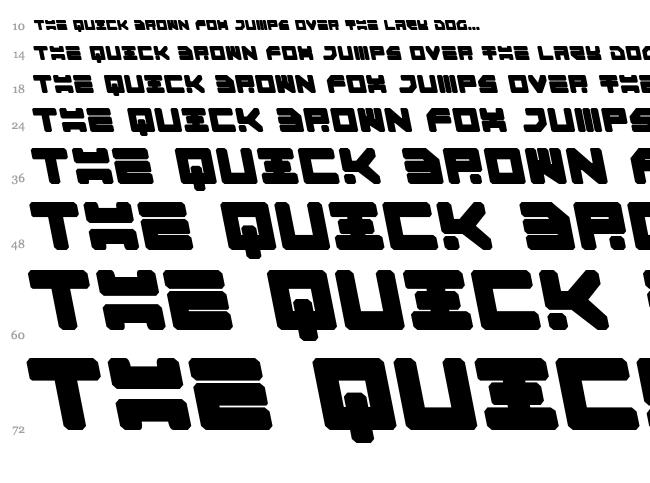 Omega 3 font waterfall