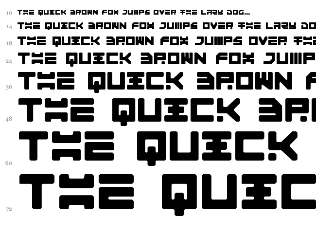 Omega 3 font waterfall