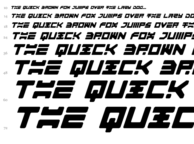 Omega 3 font waterfall