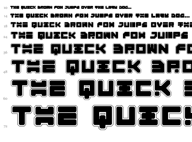 Omega 3 font waterfall