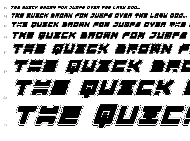 Omega 3 font waterfall