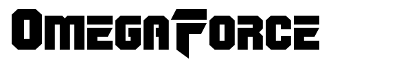 OmegaForce font preview