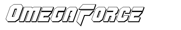 OmegaForce font preview