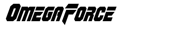 OmegaForce font preview