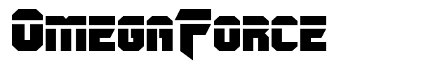 OmegaForce font preview
