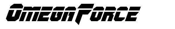 OmegaForce font preview