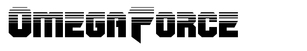 OmegaForce font preview