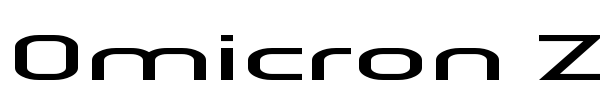 Omicron Zeta font preview