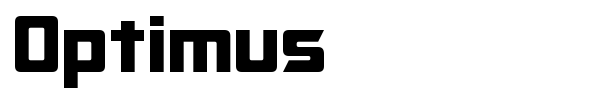 Optimus font