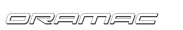 Oramac font