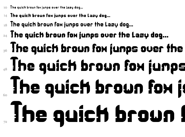 Orbit Racer font waterfall