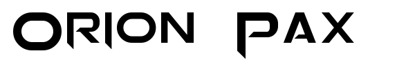 Orion Pax font