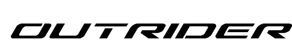 Outrider font