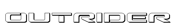 Outrider font preview