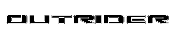 Outrider font preview