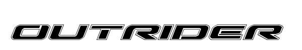 Outrider font preview
