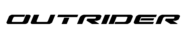 Outrider font preview