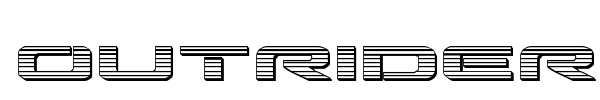 Outrider font preview