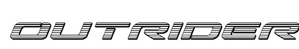 Outrider font preview