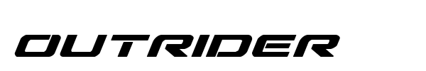 Outrider font preview