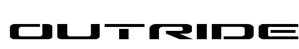 Outrider font preview