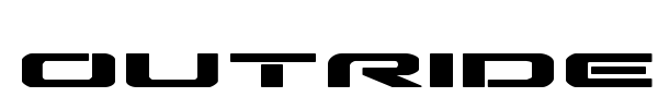 Outrider font preview