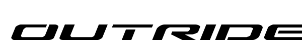 Outrider font preview