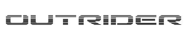 Outrider font preview