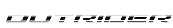 Outrider font preview