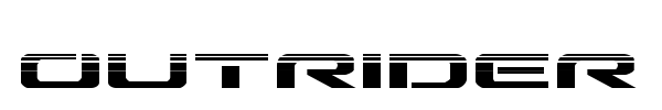 Outrider font preview