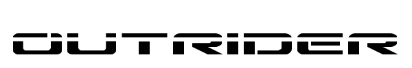 Outrider font preview