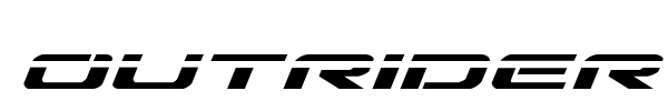 Outrider font preview
