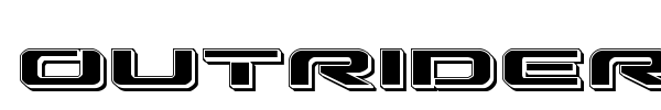 Outrider font preview