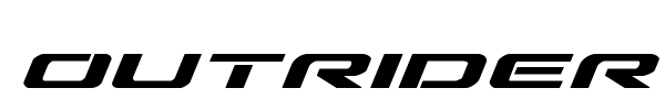 Outrider font preview