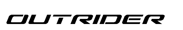 Outrider font preview