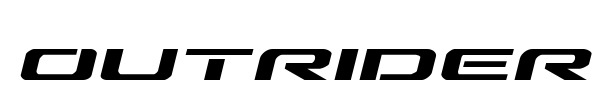 Outrider font preview