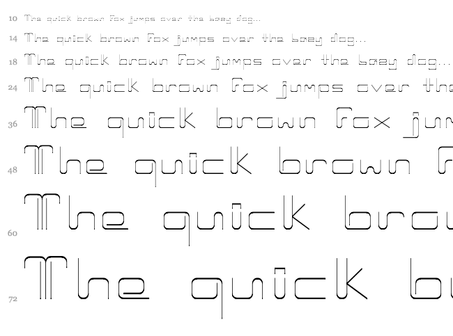 Ozone font waterfall
