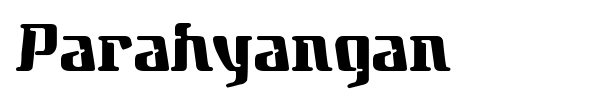 Parahyangan font