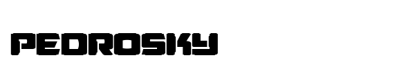 Pedrosky font